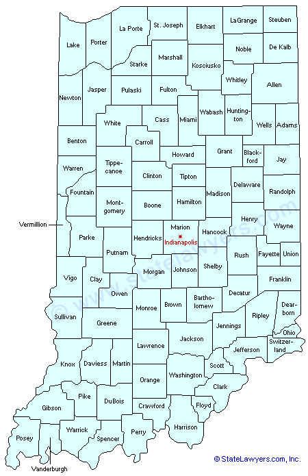 Indiana County Map